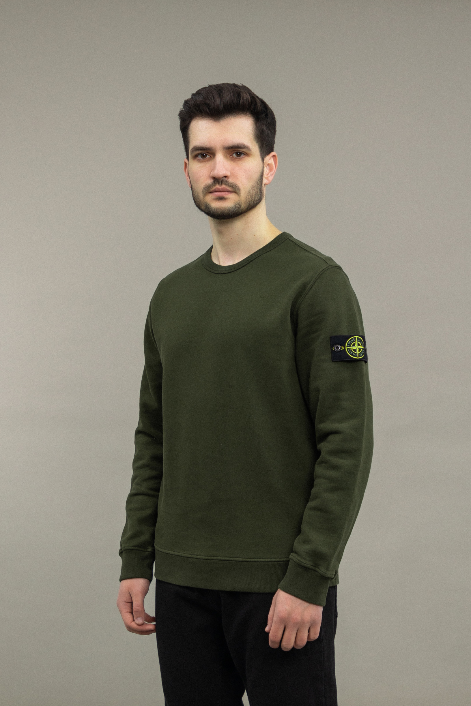 Чоловічий світшот STONE ISLAND 1562420 V0058, колір зелений