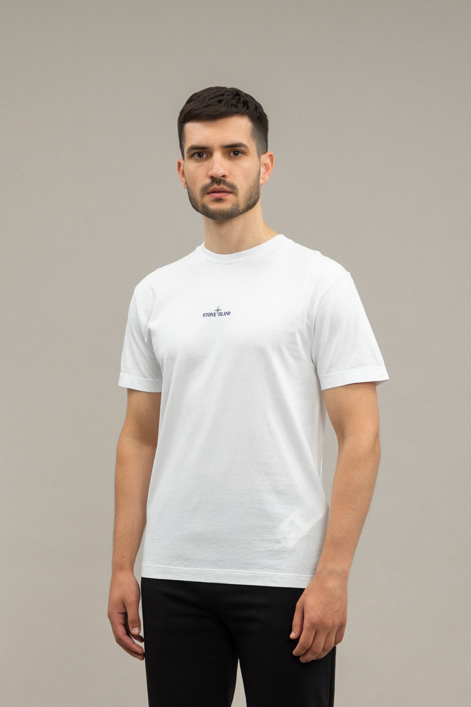Чоловіча футболка STONE ISLAND 152NS81 V0001, колір білий