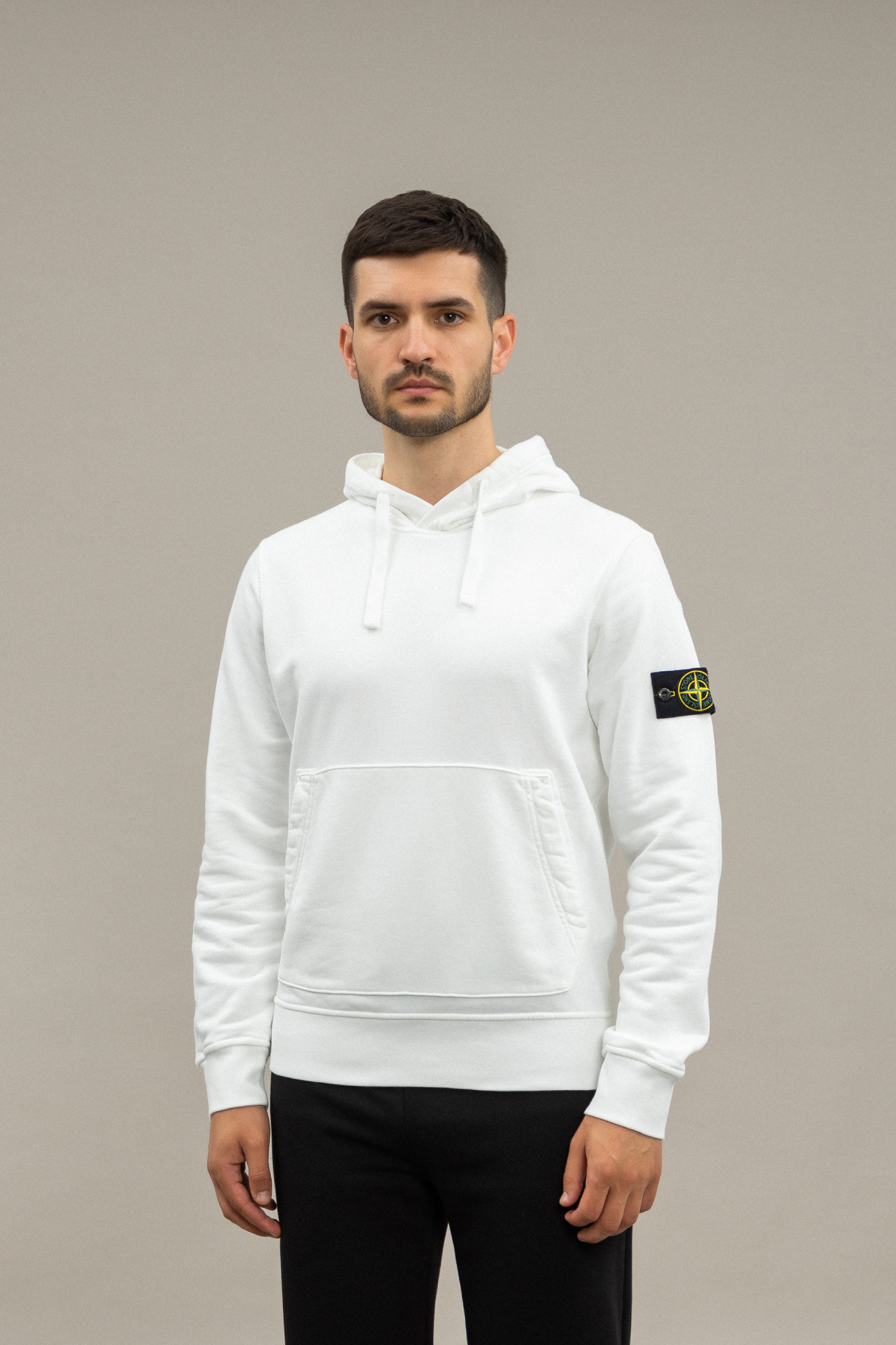 Чоловіче худі STONE ISLAND 1564151 A0001, колір білий