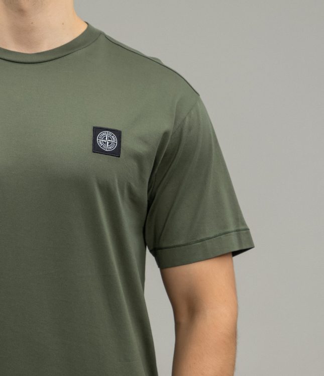 Чоловіча футболка STONE ISLAND 811524113 V0059, колір зелений | Ціна 6999 грн, фото 4
