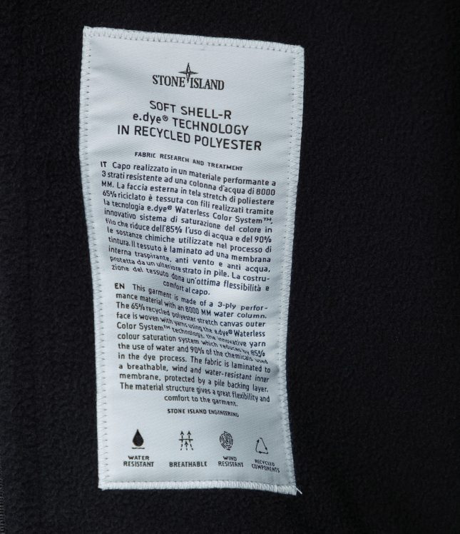 куртка STONE ISLAND SOFT SHELL-R e.dye® TECHNOLOGY IN RECYCLED POLYESTER 8115Q0322 V0029 | Ціна 22999 грн, фото 10