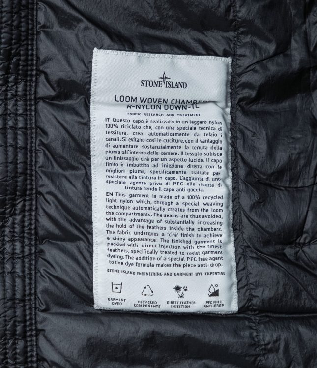 Чоловіча куртка STONE ISLAND LOOM WOVEN CHAMBERS R-NYLON DOWN-TC 791542324 V0029, колір чорний | Ціна 37999 грн, фото 9