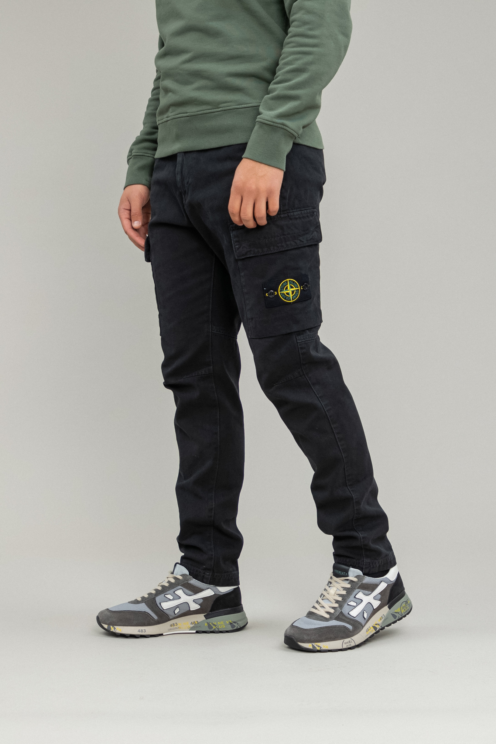 Чоловічі штани STONE ISLAND 1530401 V0129, колір чорний