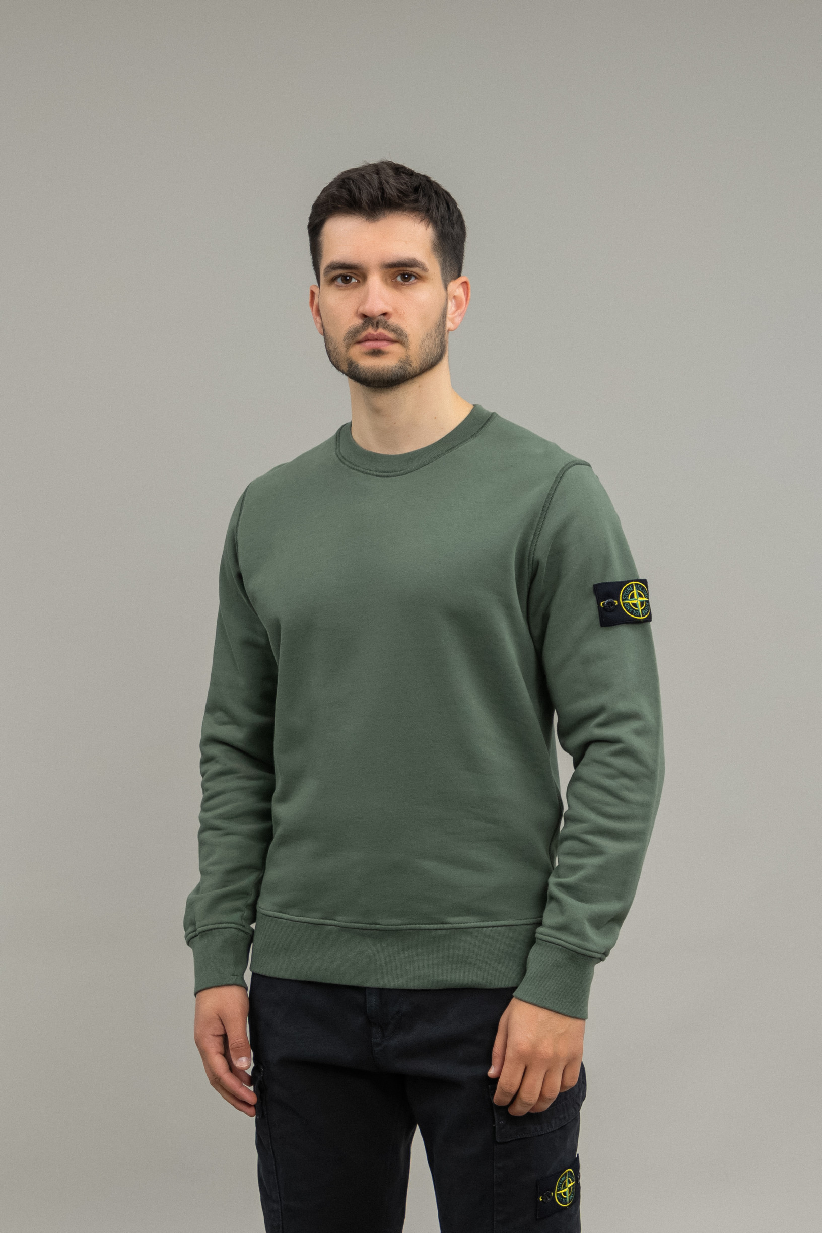 Чоловічий світшот STONE ISLAND 1563051 V0059, колір зелений