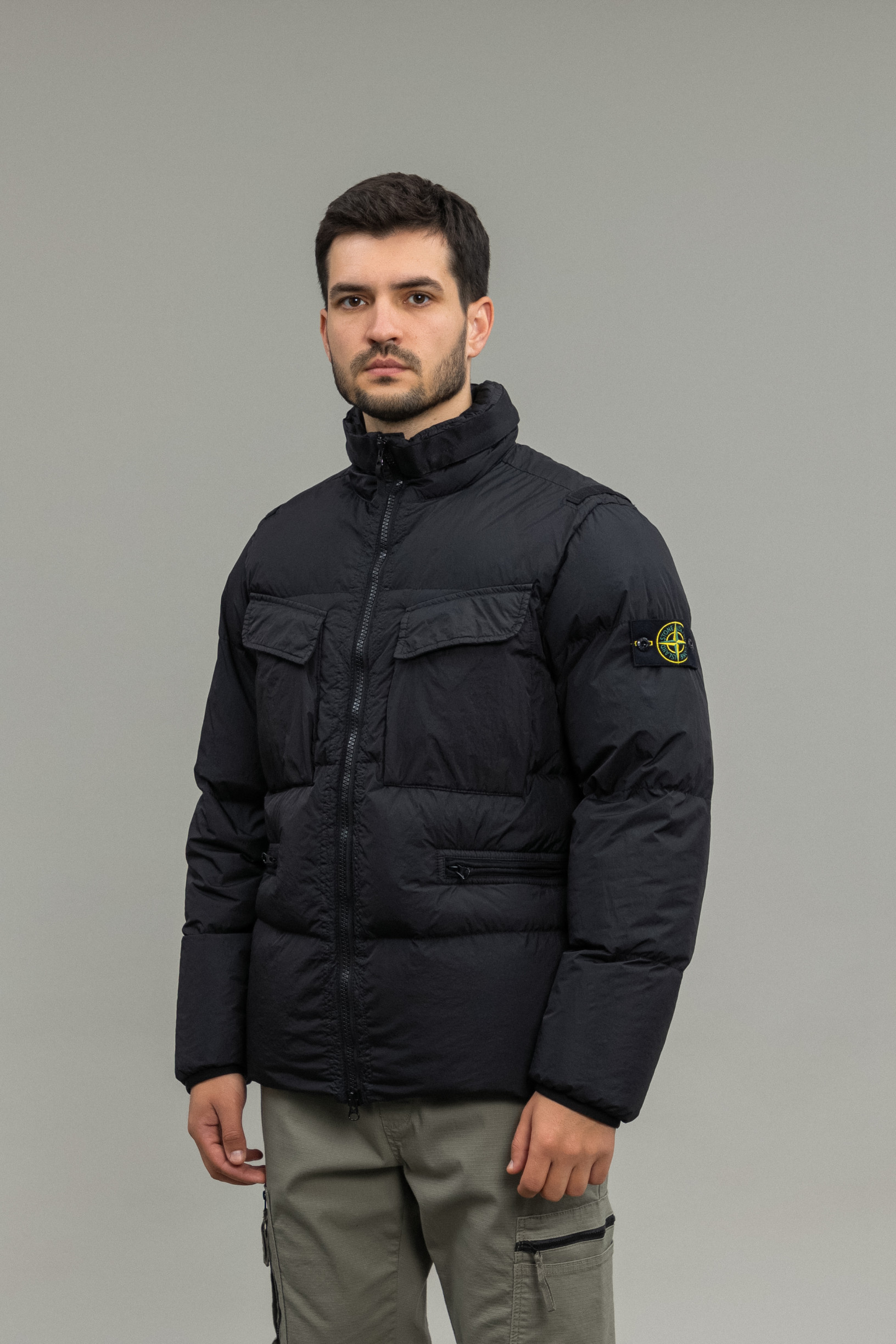 куртка STONE ISLAND GARMENT DYED CRINKLE REPS NY DOWN 771540123 V0029