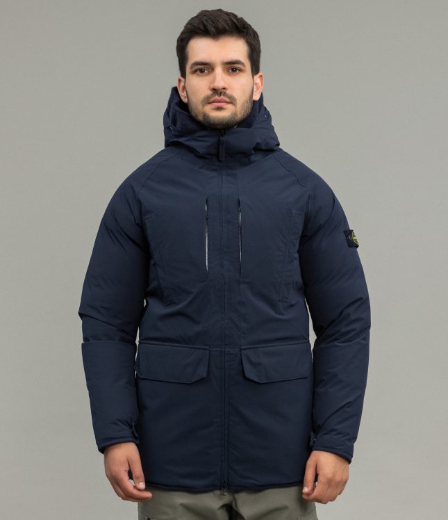 Чоловіча куртка STONE ISLAND JUNIOR DOWN JACKWET WITH e.dye® TECHNOLOGY 751640234 V0020, колір синій | Ціна 24999 грн, фото 2