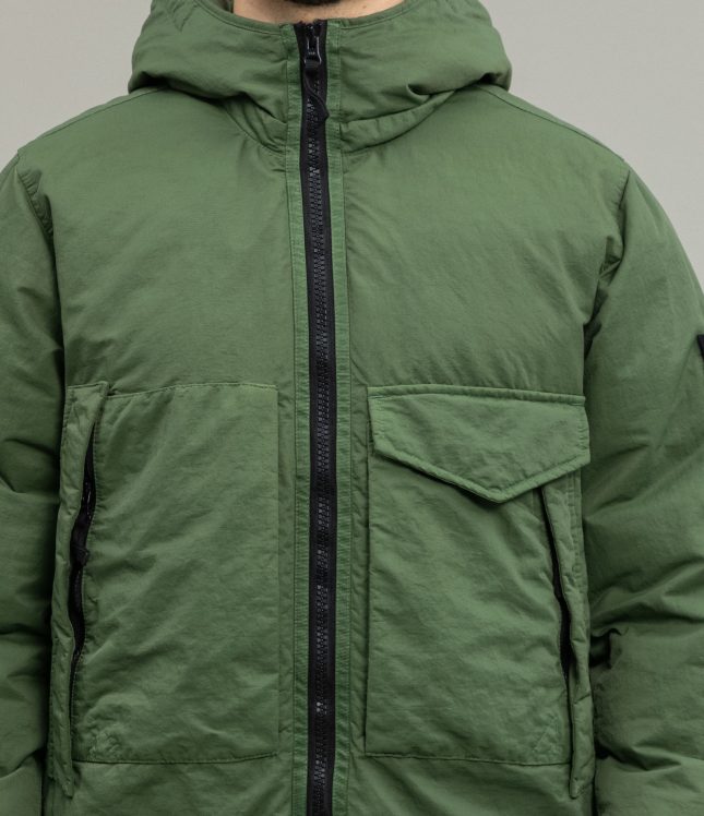 Чоловіча куртка STONE ISLAND OPAQUE NYLON TWILL DOWN-TC 771541421 V0058, колір зелений | Ціна 39999 грн, фото 3