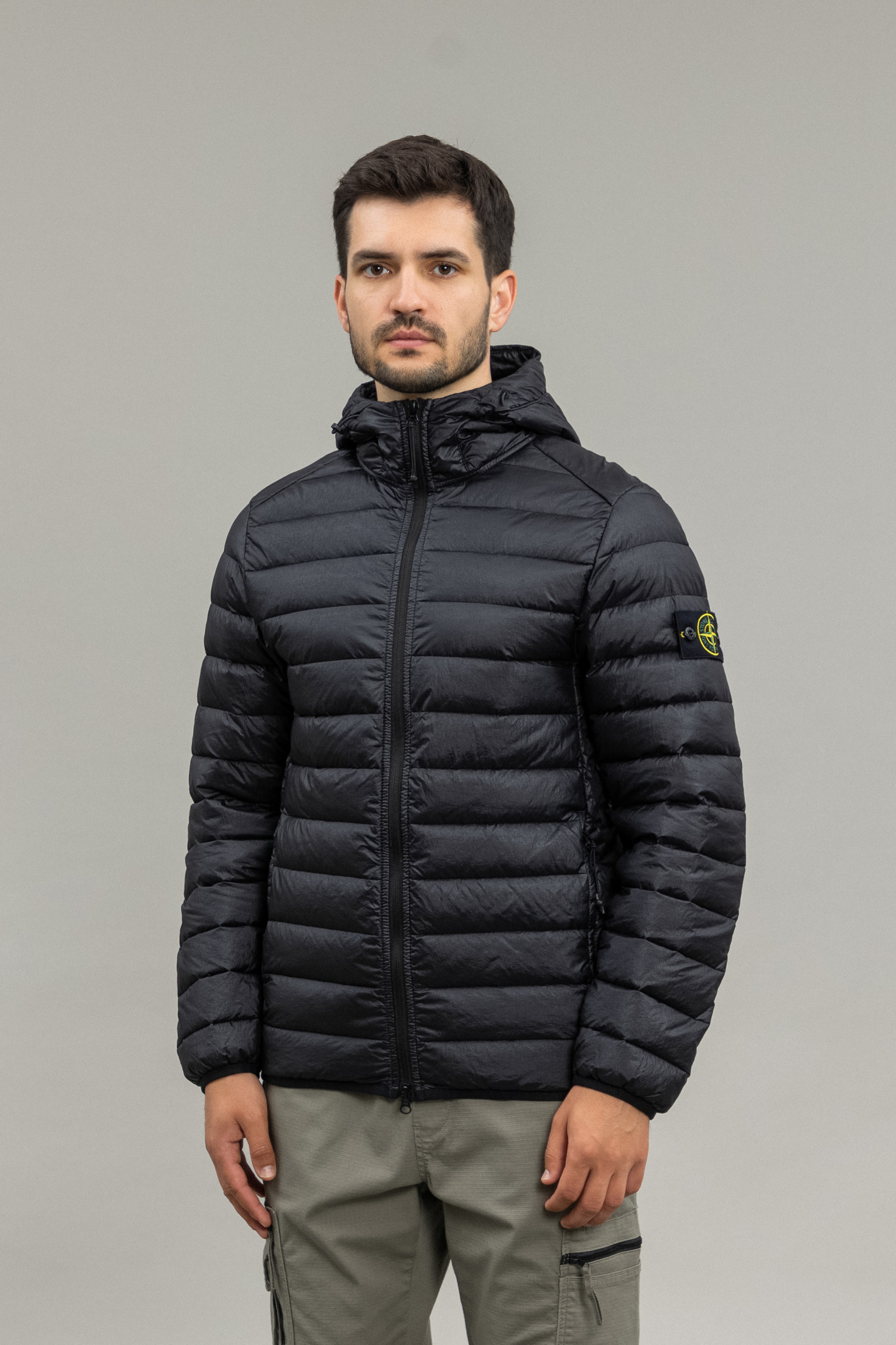 Чоловіча куртка STONE ISLAND LOOMWOVEN CHAMBERS R-NYLON DOWN-TC 801540124 V0029, колір чорний