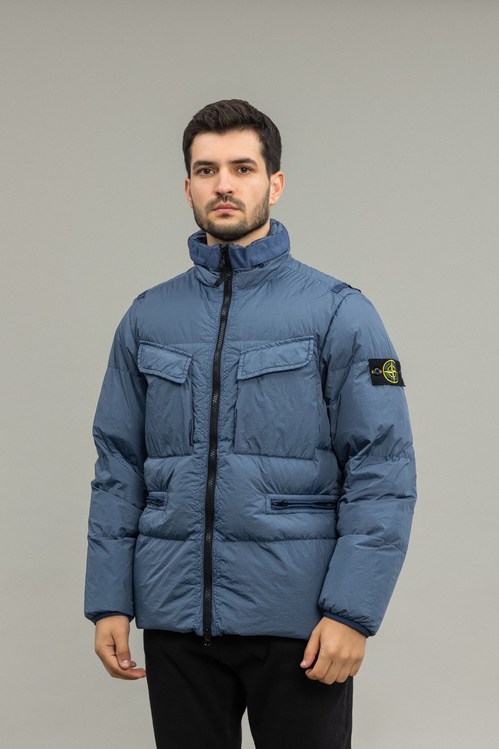 куртка STONE ISLAND GARMENT DYED CRINKLE REPS NY DOWN 771540123 V0024
