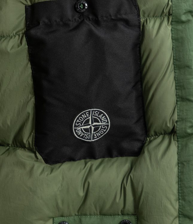 Чоловіча куртка STONE ISLAND OPAQUE NYLON TWILL DOWN-TC 771541421 V0058, колір зелений | Ціна 39999 грн, фото 7
