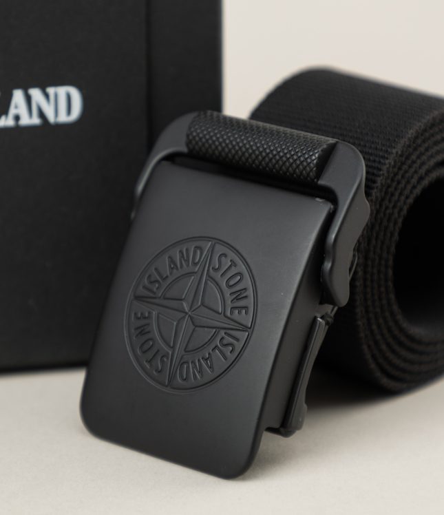 Чоловічий ремінь STONE ISLAND (9) 1594873 V0029, колір чорний | Ціна 7259 грн, фото 2