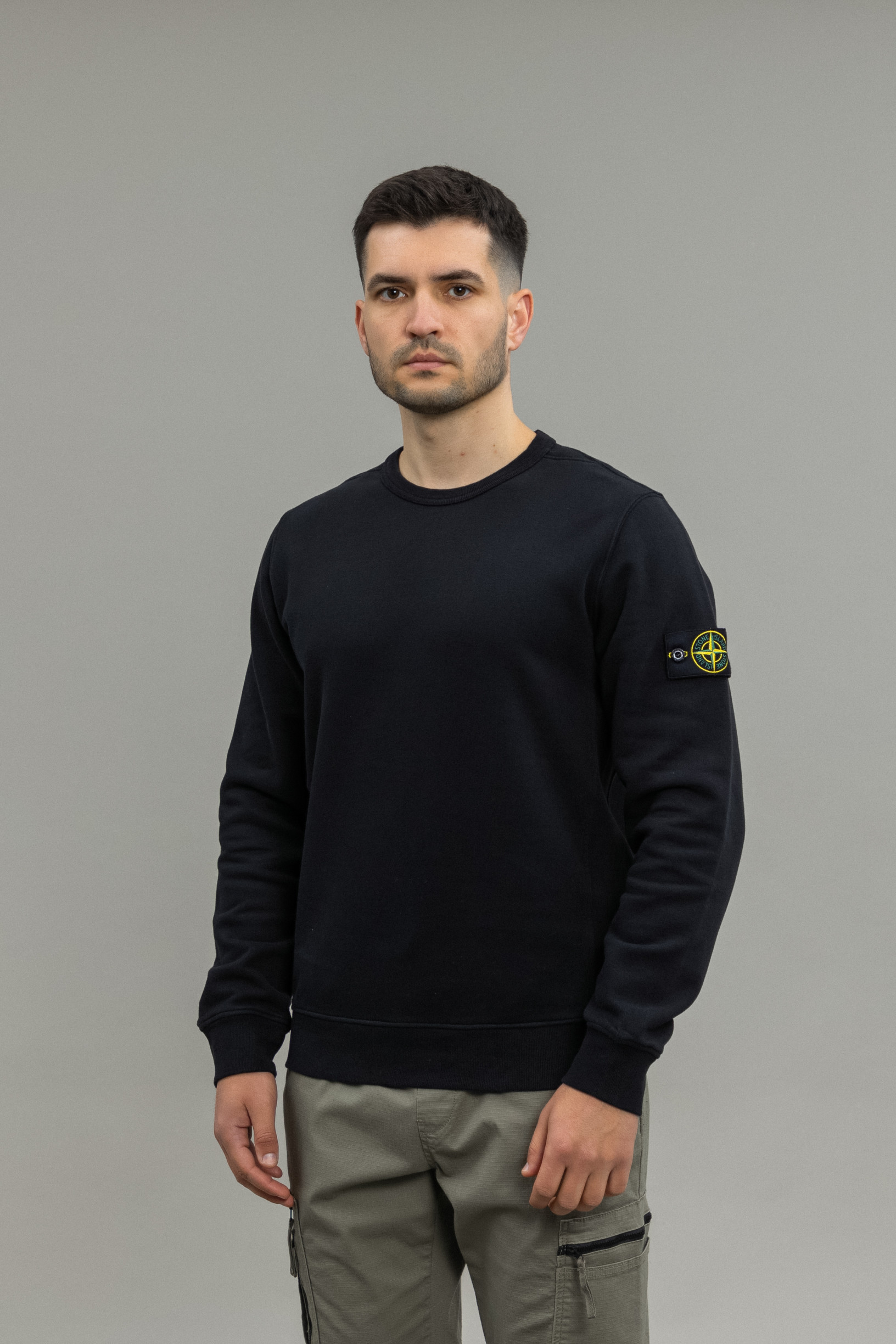 Чоловічий світшот STONE ISLAND 811562420 V0029, колір чорний