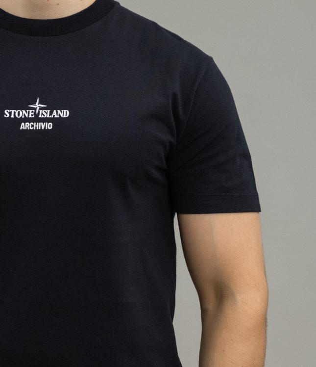 Чоловіча футболка STONE ISLAND ARCHIVIO PURE METAL SHELL 152NS91 V0029, колір чорний | Ціна 11499 грн, фото 4