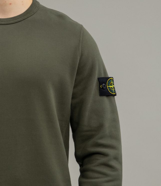Чоловічий світшот STONE ISLAND 811562420 V0059, колір зелений | Ціна 16999 грн, фото 4