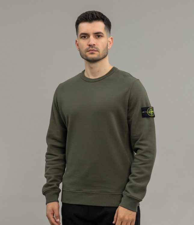 Чоловічий світшот STONE ISLAND 811562420 V0059, колір зелений | Ціна 16999 грн, фото 1