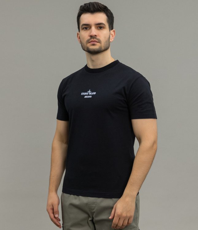 Чоловіча футболка STONE ISLAND ARCHIVIO PURE METAL SHELL 152NS91 V0029, колір чорний | Ціна 11499 грн, фото 1