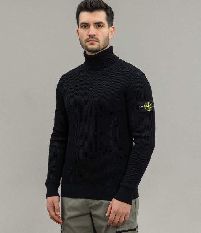 Чоловічий гольф STONE ISLAND 15552C2 A0029, колір чорний | Ціна 22999 грн, фото 1