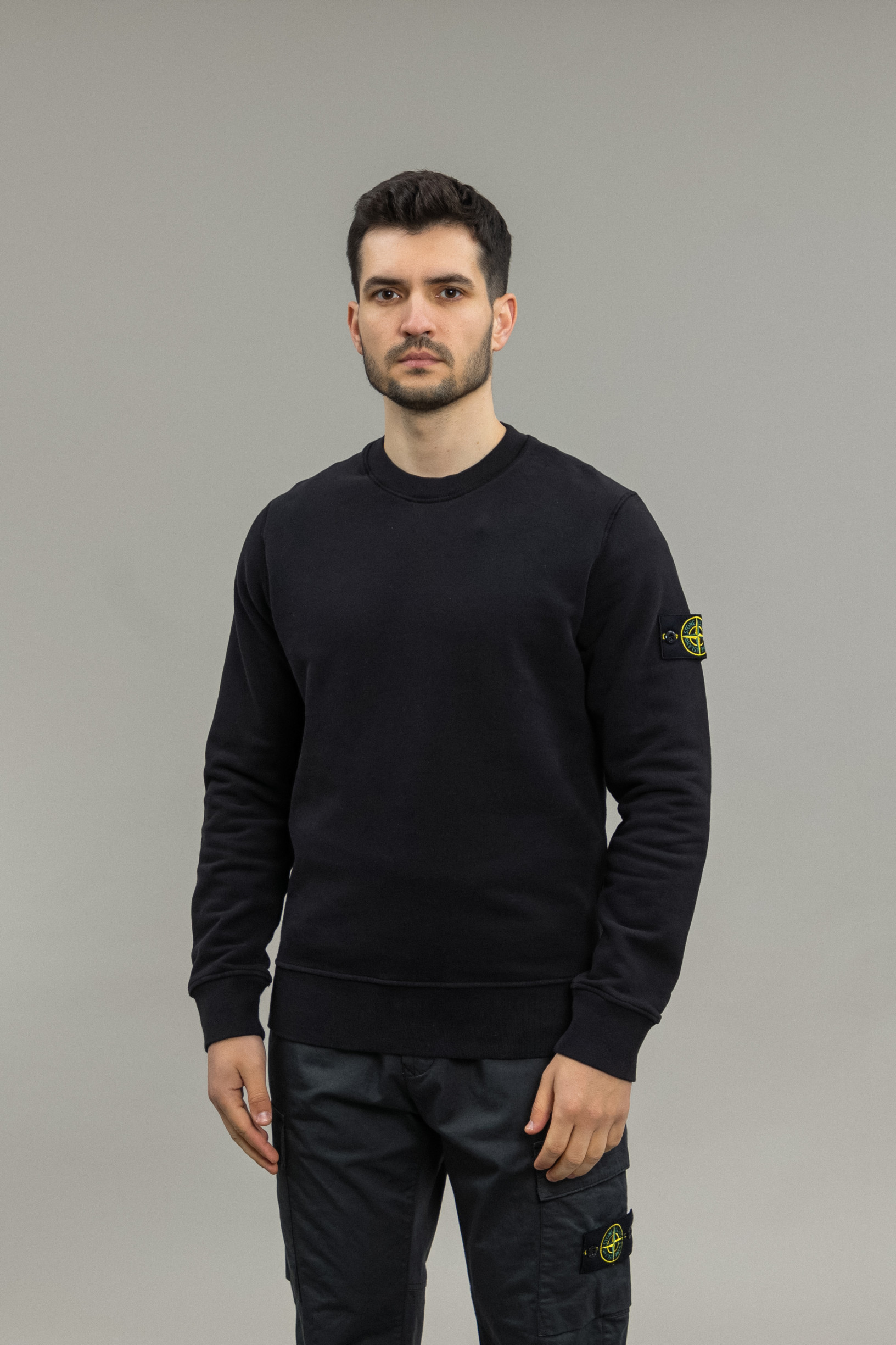 Чоловічий світшот STONE ISLAND 1563020 V0029, колір чорний