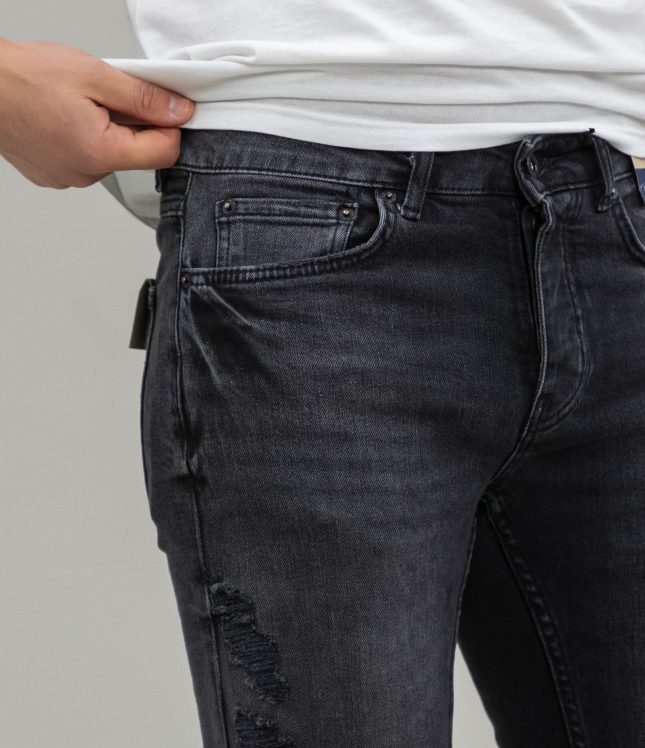 Чоловічі штани PULL&BEAR 7688/512/833, колір чорний | Ціна 299 грн, фото 3