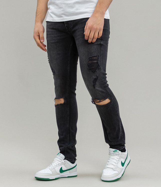 Чоловічі штани PULL&BEAR 7688/512/833, колір чорний | Ціна 299 грн, фото 1