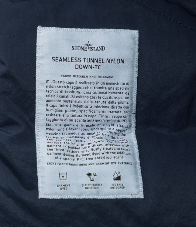 Чоловіча куртка STONE ISLAND SEAMLESS TUNNEL NYLON DOWN-TC 1543128 V0020, колір синій | Ціна 42999 грн, фото 9