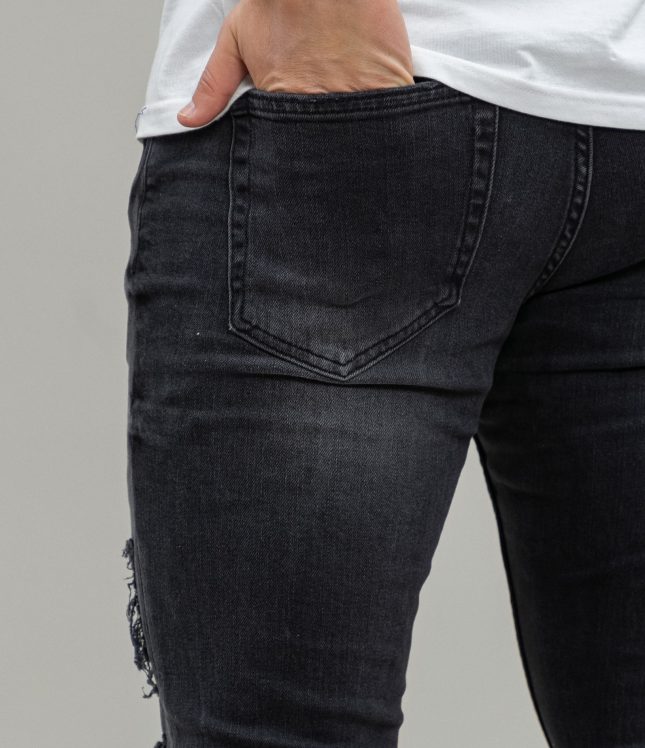 Чоловічі штани PULL&BEAR 7688/512/833, колір чорний | Ціна 299 грн, фото 6