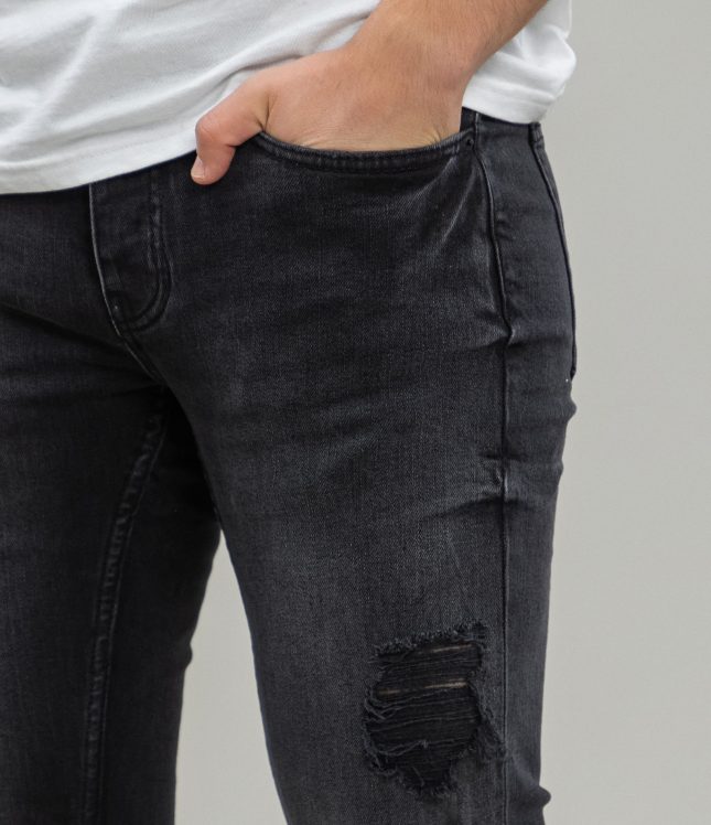 Чоловічі штани PULL&BEAR 7688/512/833, колір чорний | Ціна 299 грн, фото 4
