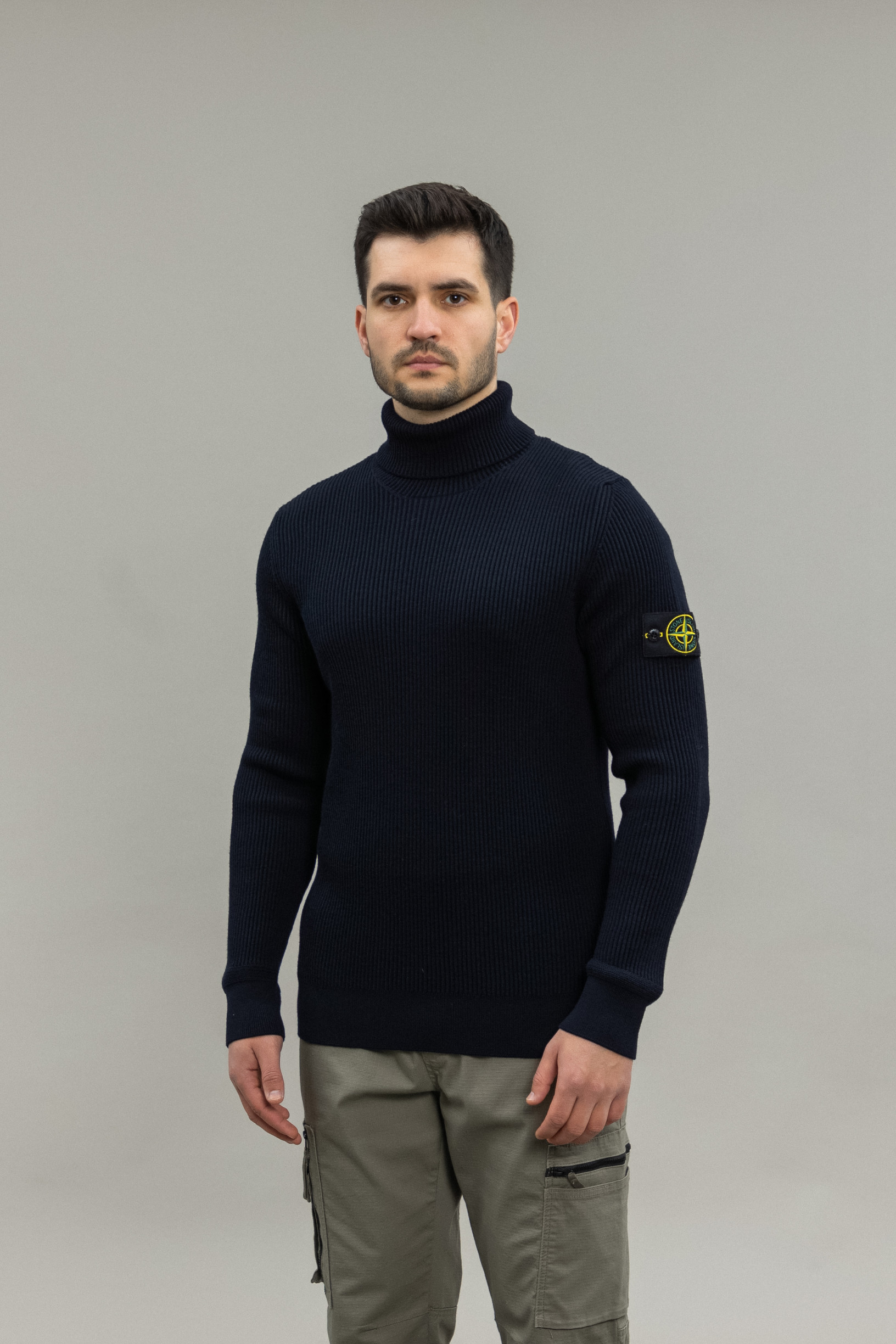 Чоловічий гольф STONE ISLAND 15552C2 A0020, колір синій