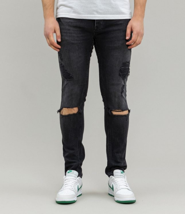 Чоловічі штани PULL&BEAR 7688/512/833, колір чорний | Ціна 299 грн, фото 2