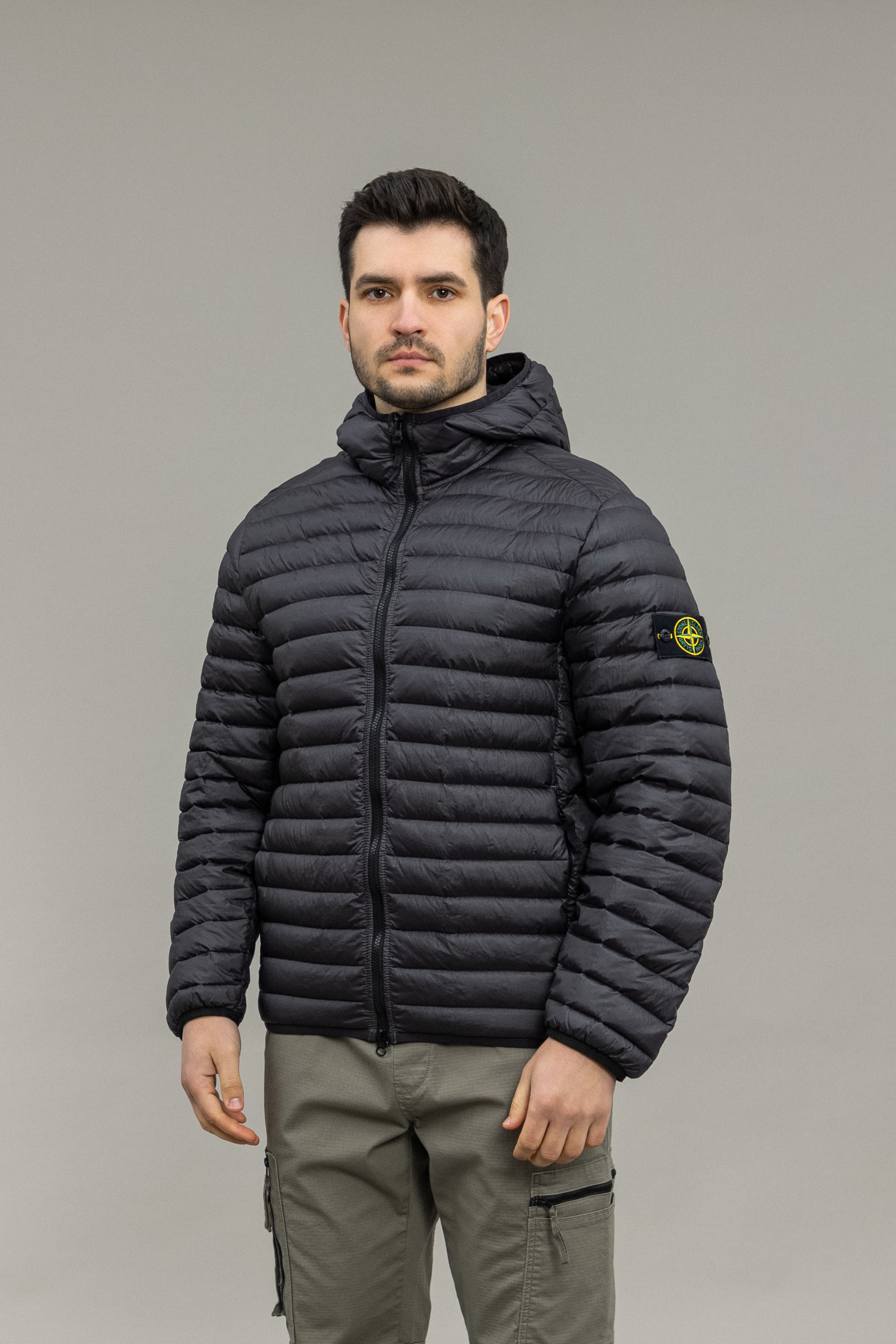Чоловіча куртка STONE ISLAND LOOM WOVEN CHAMBERS R-NYLON DOWN-TC 1540324 V0065, колір сірий