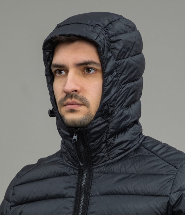 Чоловіча куртка STONE ISLAND LOOM WOVEN CHAMBERS R-NYLON DOWN-TC 1540324 A0029, колір чорний | Ціна 32999 грн, фото 6