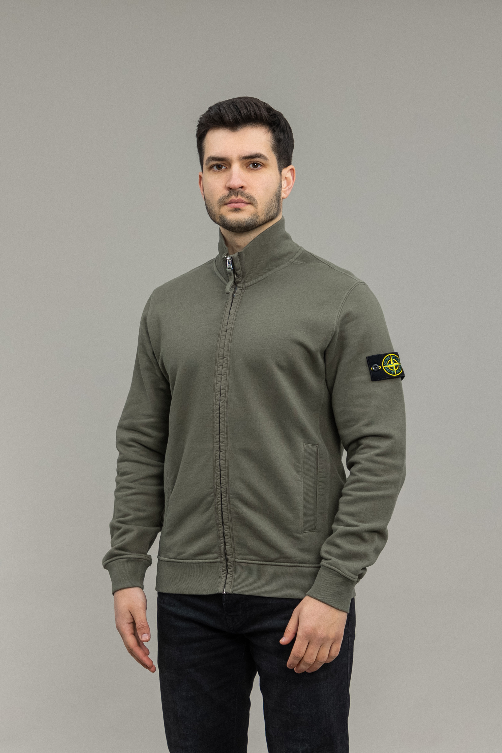 Чоловічий світшот STONE ISLAND 1560720 V0075, колір коричневий