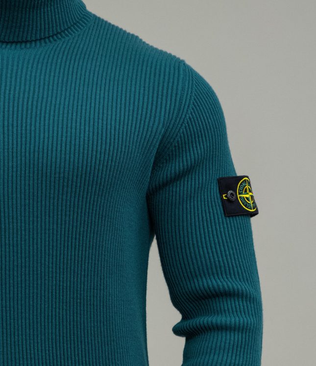 Чоловічий гольф STONE ISLAND 15552C2 V0057, колір зелений | Ціна 10499 грн, фото 4