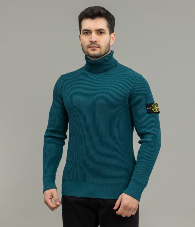 Чоловічий гольф STONE ISLAND 15552C2 V0057, колір зелений | Ціна 10499 грн, фото 1