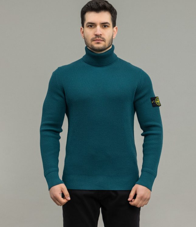 Чоловічий гольф STONE ISLAND 15552C2 V0057, колір зелений | Ціна 10499 грн, фото 2
