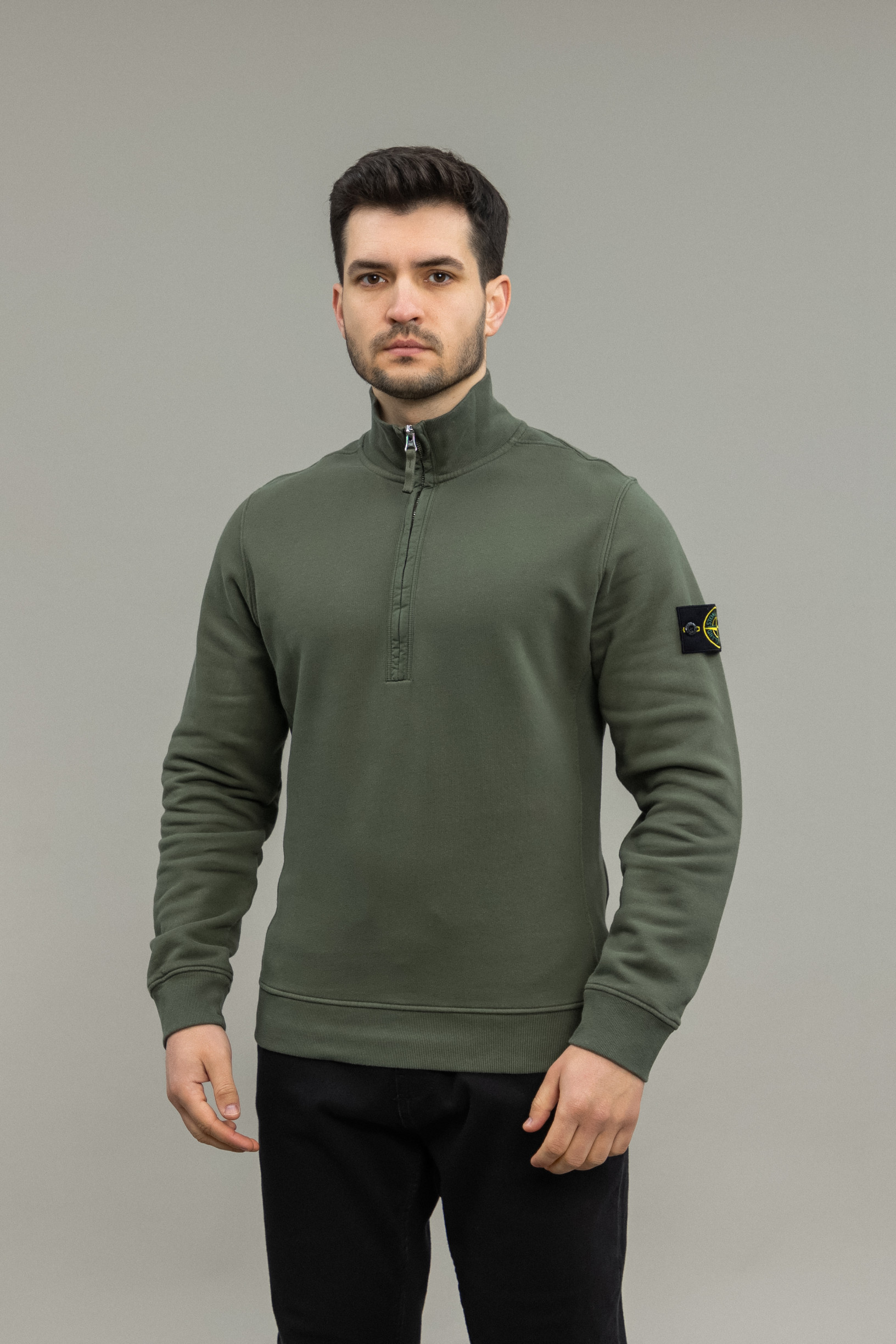 Чоловічий світшот STONE ISLAND 1563420 V0059, колір зелений
