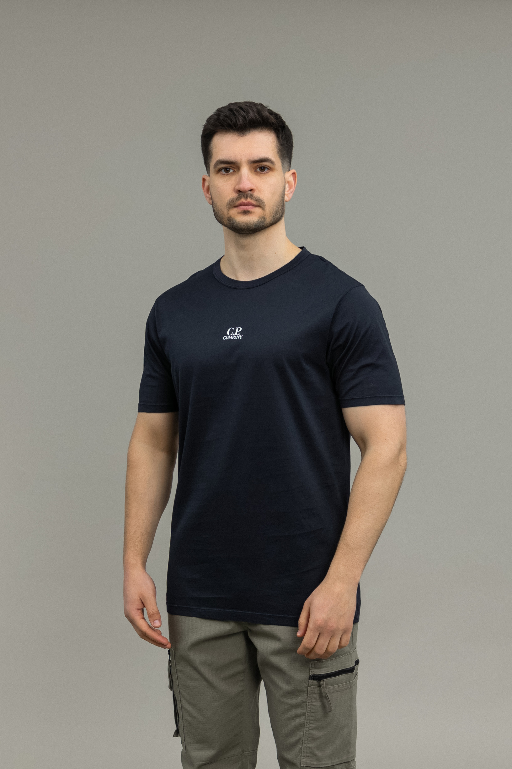 Чоловіча футболка C.P. COMPANY CMTS148A 006374G COL:888, колір синій