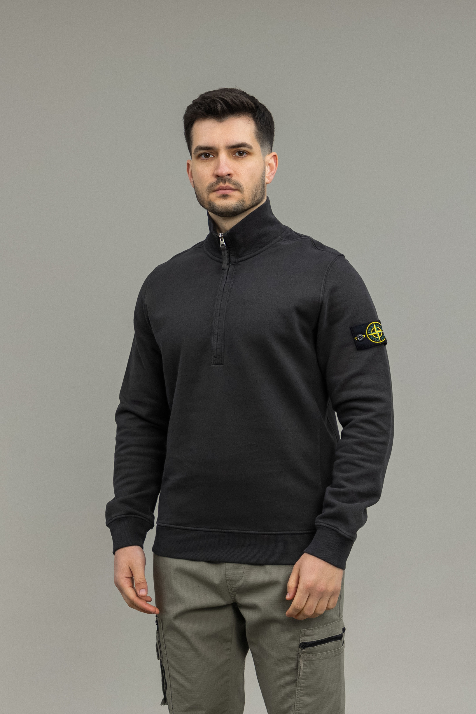 Чоловічий світшот STONE ISLAND 1563420 V0062, колір сірий