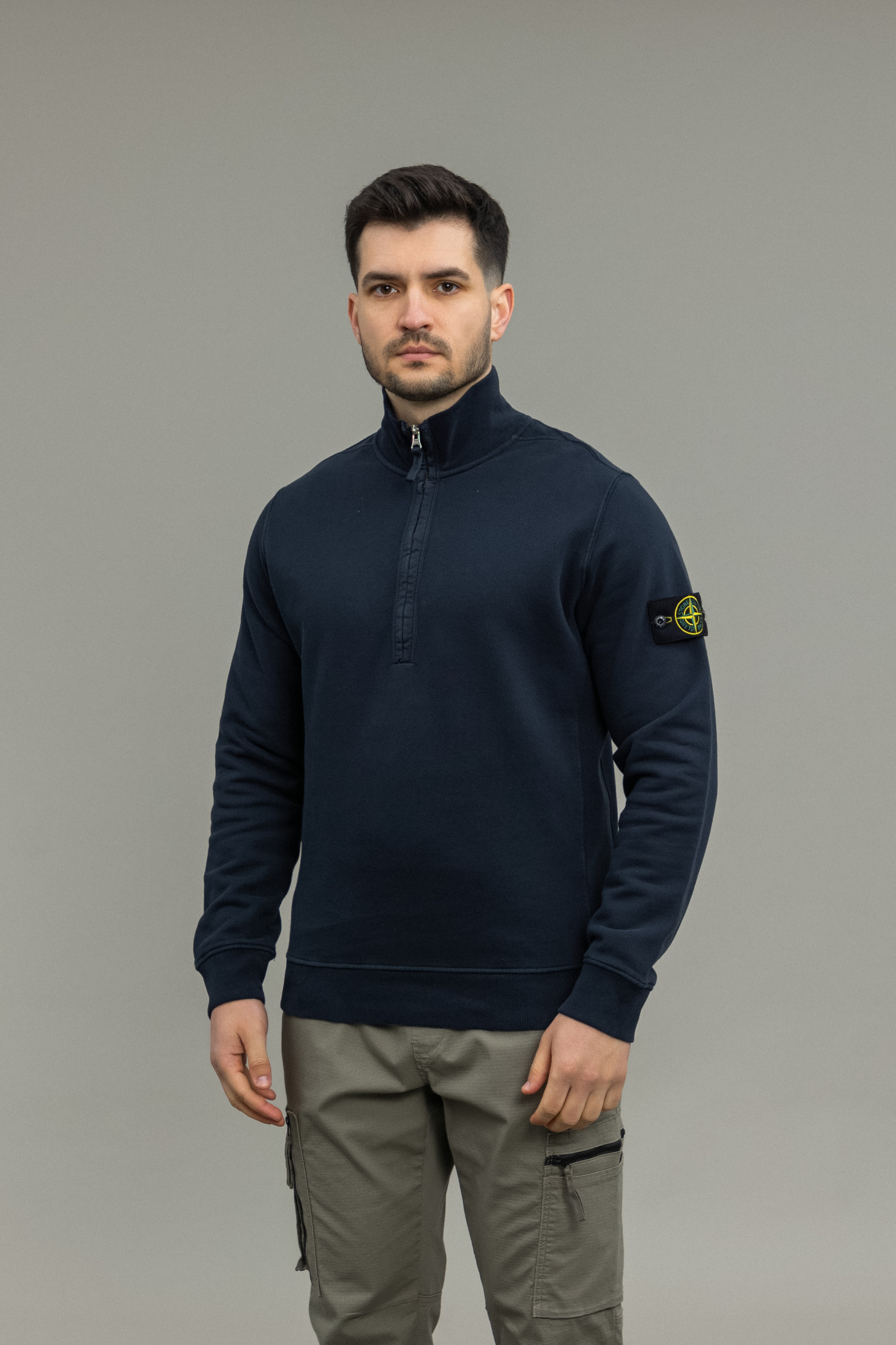 Чоловічий світшот STONE ISLAND 1563420 V0020, колір синій
