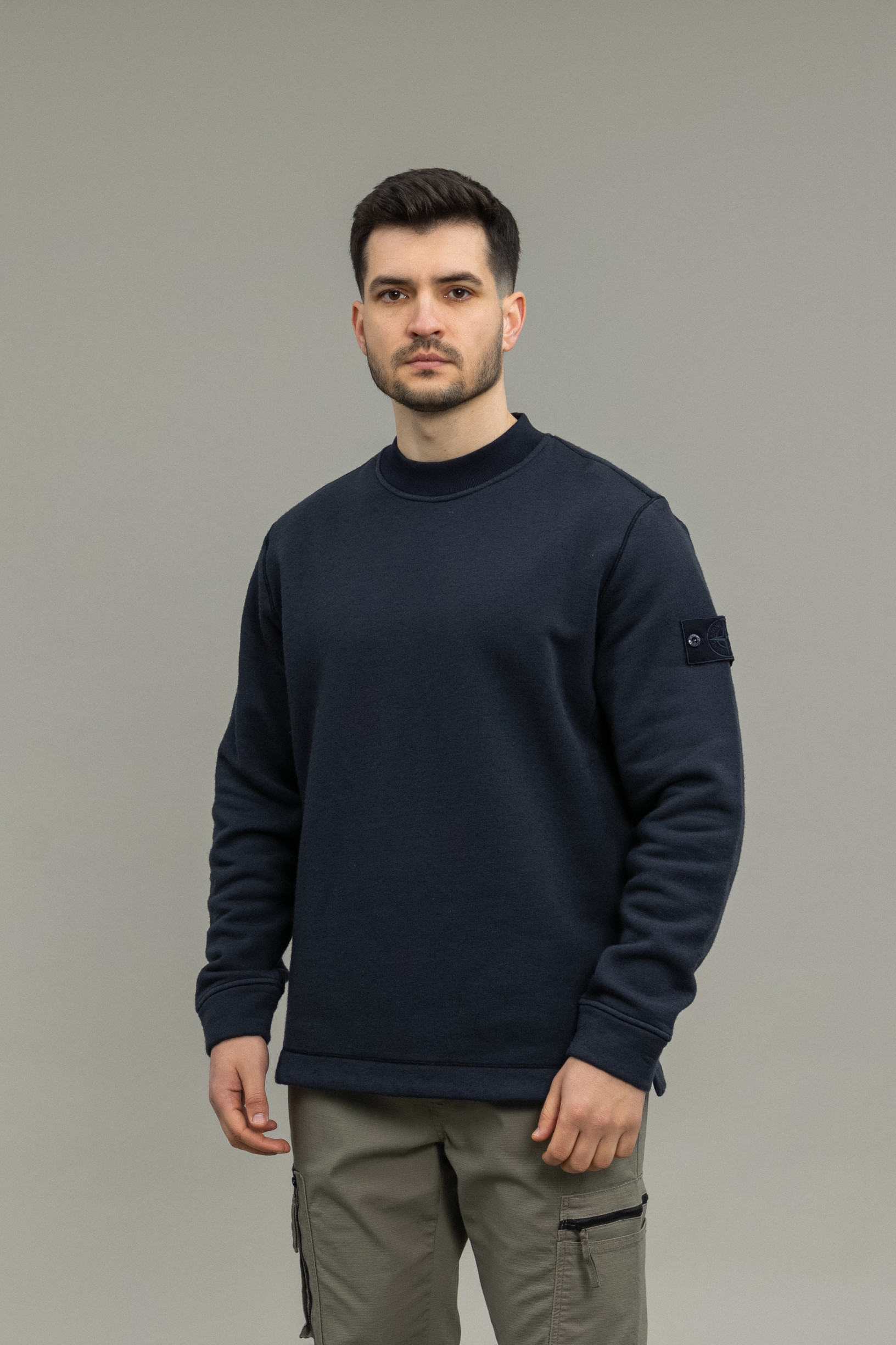 Чоловічий світшот STONE ISLAND 15633F3 V0020, колір синій