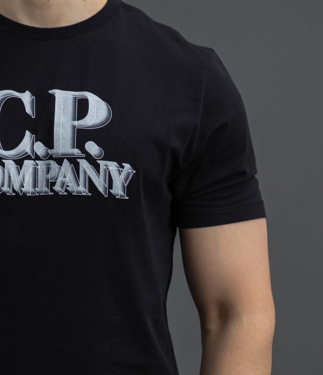 Чоловіча футболка C.P. COMPANY CMTS238A 005100W COL:999, колір чорний | Ціна 4999 грн, фото 4