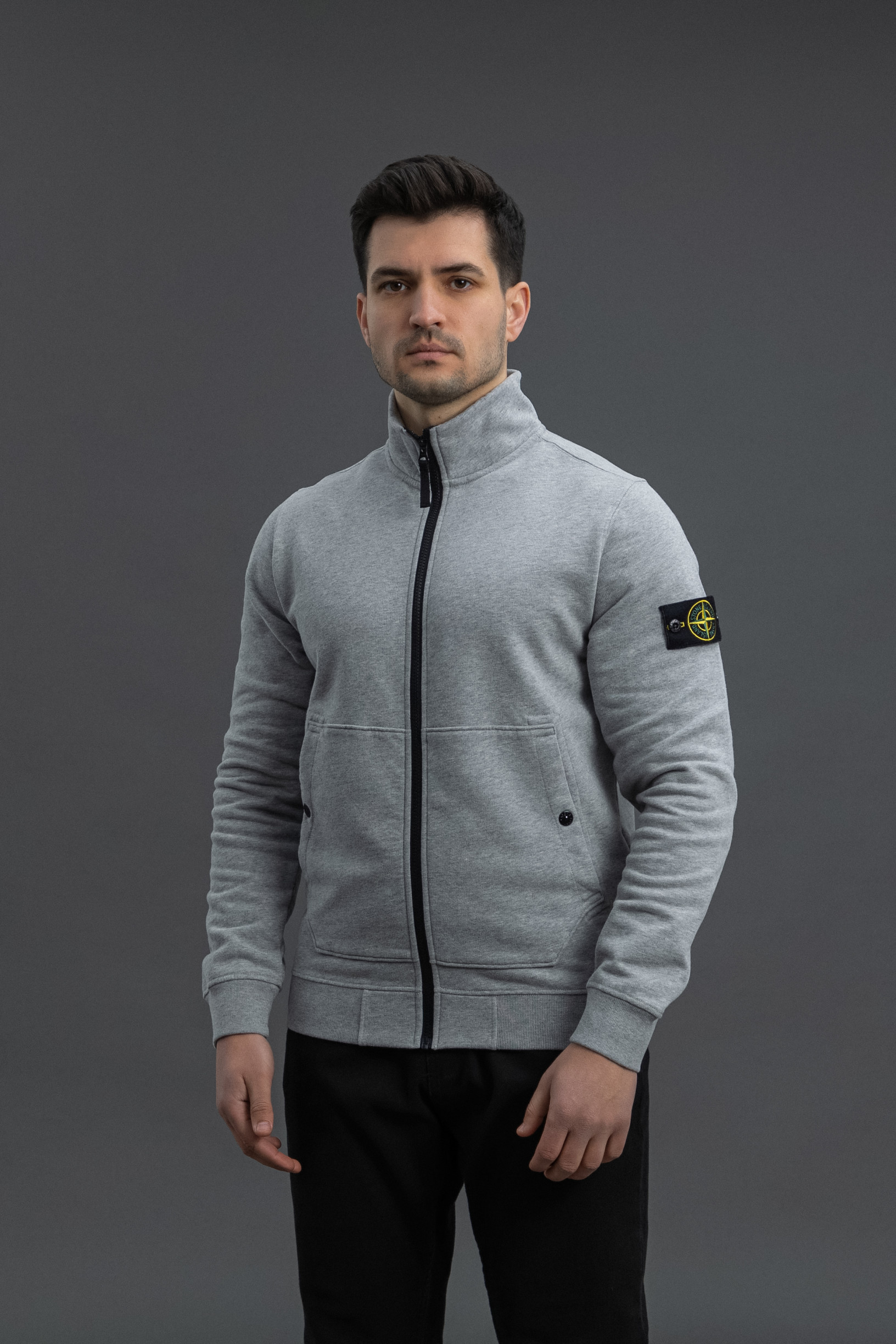 Чоловічий світшот STONE ISLAND 1562820 V0M64, колір сірий