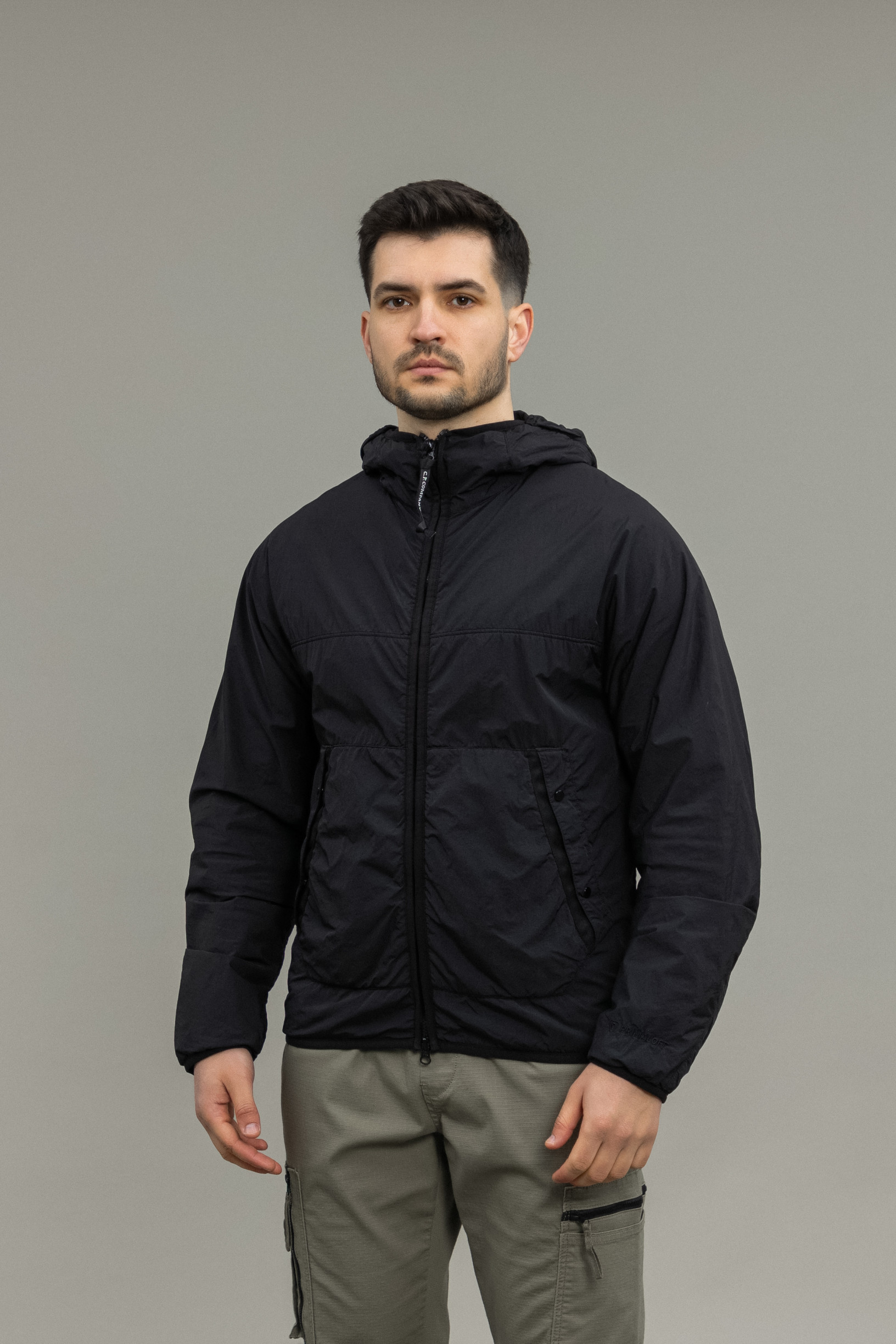 Чоловіча куртка C.P. COMPANY GARMENT DEYD PRIMALOFT® MEDIUM GOGGLE JACKET CMOW109A 006124G COL:999, колір чорний