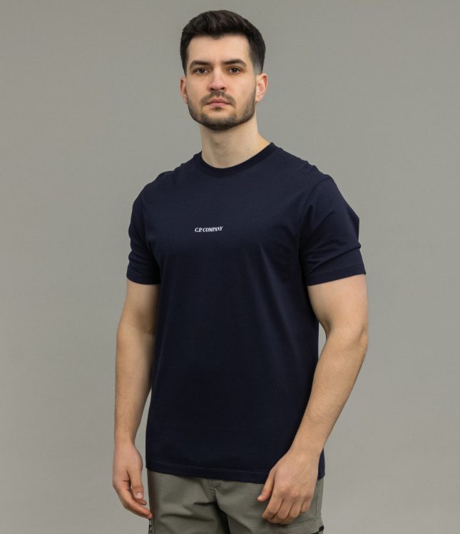 Чоловіча футболка C.P. COMPANY CMTS064A 006586W COL:888, колір синій | Ціна 5499 грн, фото 1