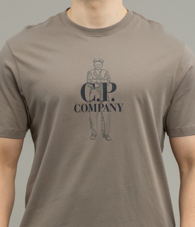 футболка C.P. COMPANY CMTS063A 005100W COL:359 | Ціна 5499 грн, фото 3
