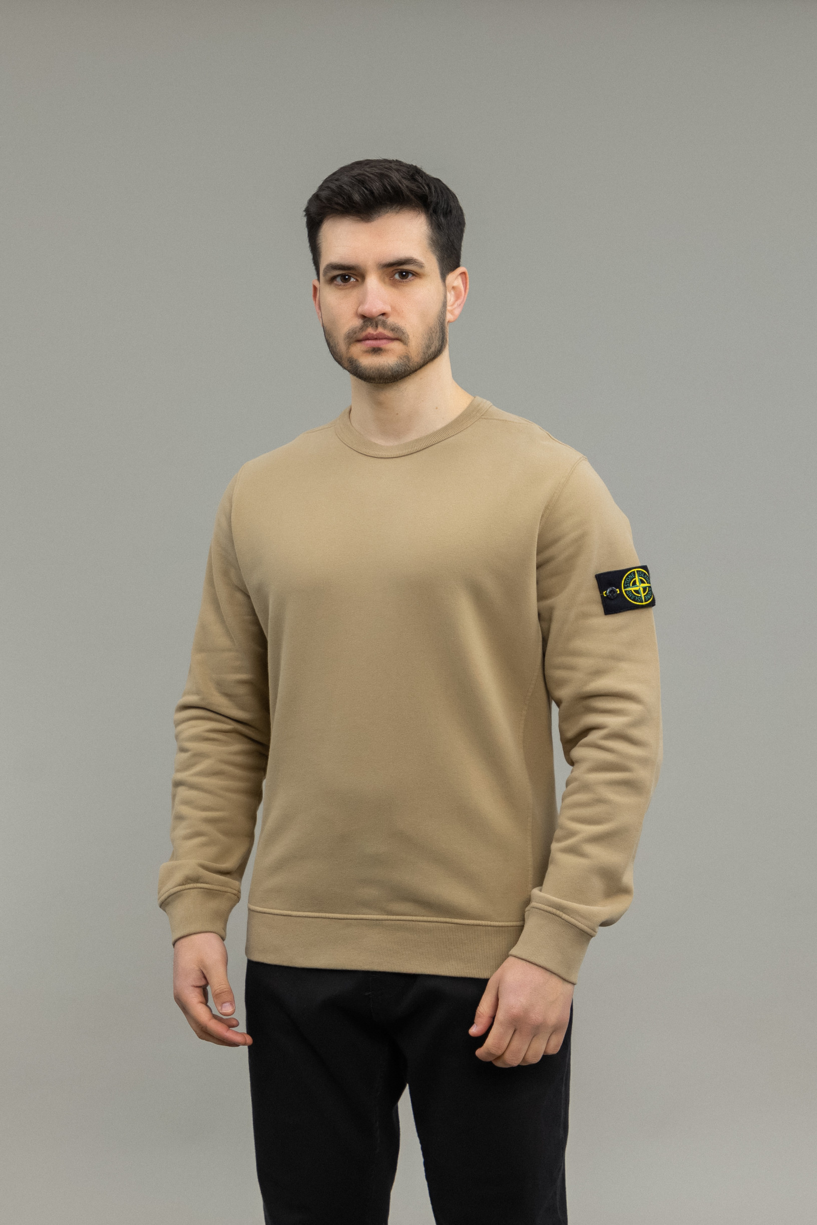 Чоловічий світшот STONE ISLAND 1562420 V0094, колір бежевий