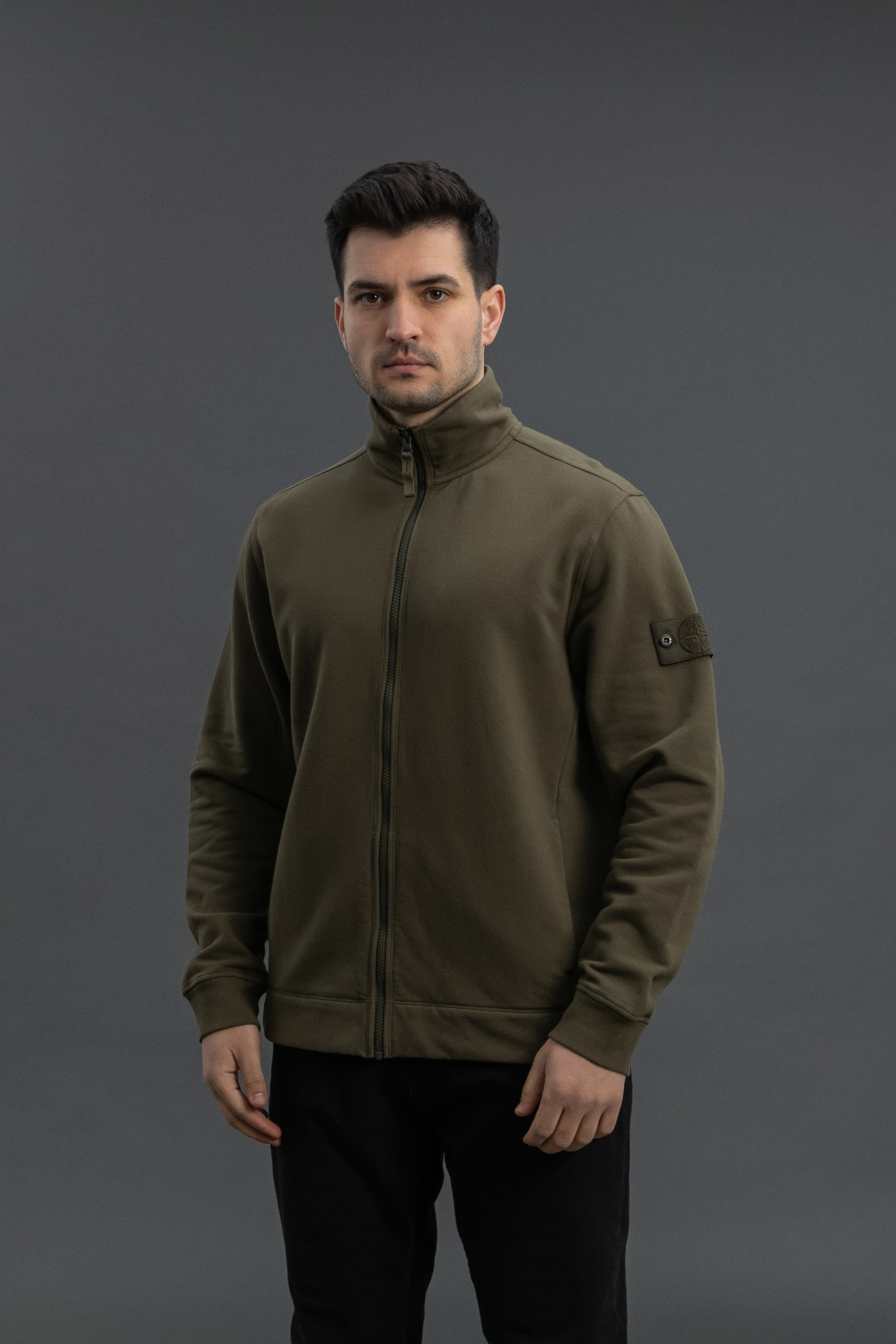 Чоловічий світшот STONE ISLAND 15628F7 V0054, колір зелений