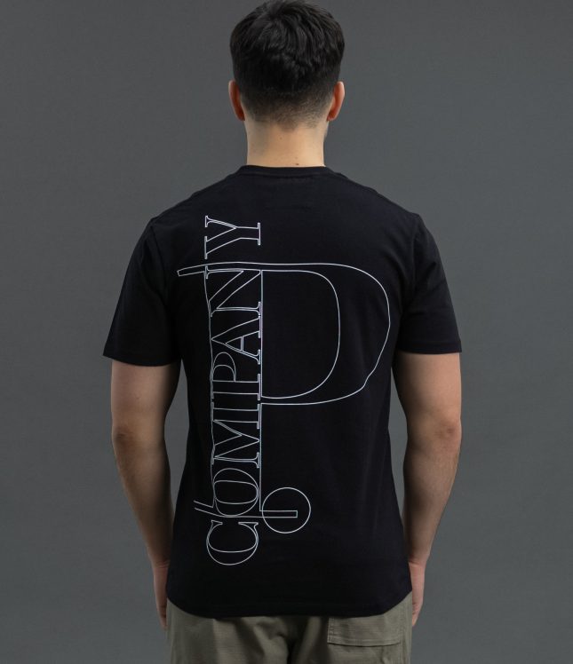 Чоловіча футболка C.P. COMPANY CMTS240A 006586W COL:999, колір чорний | Ціна 5499 грн, фото 6