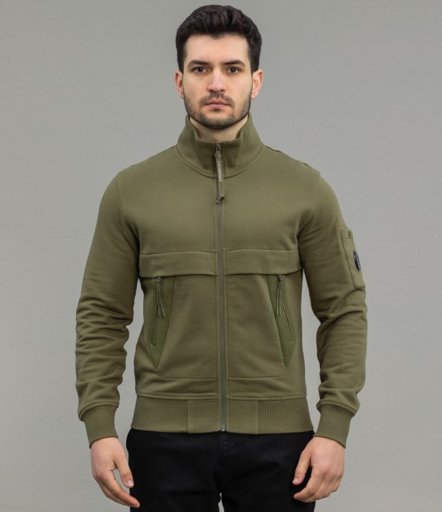 Чоловічий світшот C.P. COMPANY CMSS132A 005086W COL:653, колір зелений | Ціна 10999 грн, фото 2