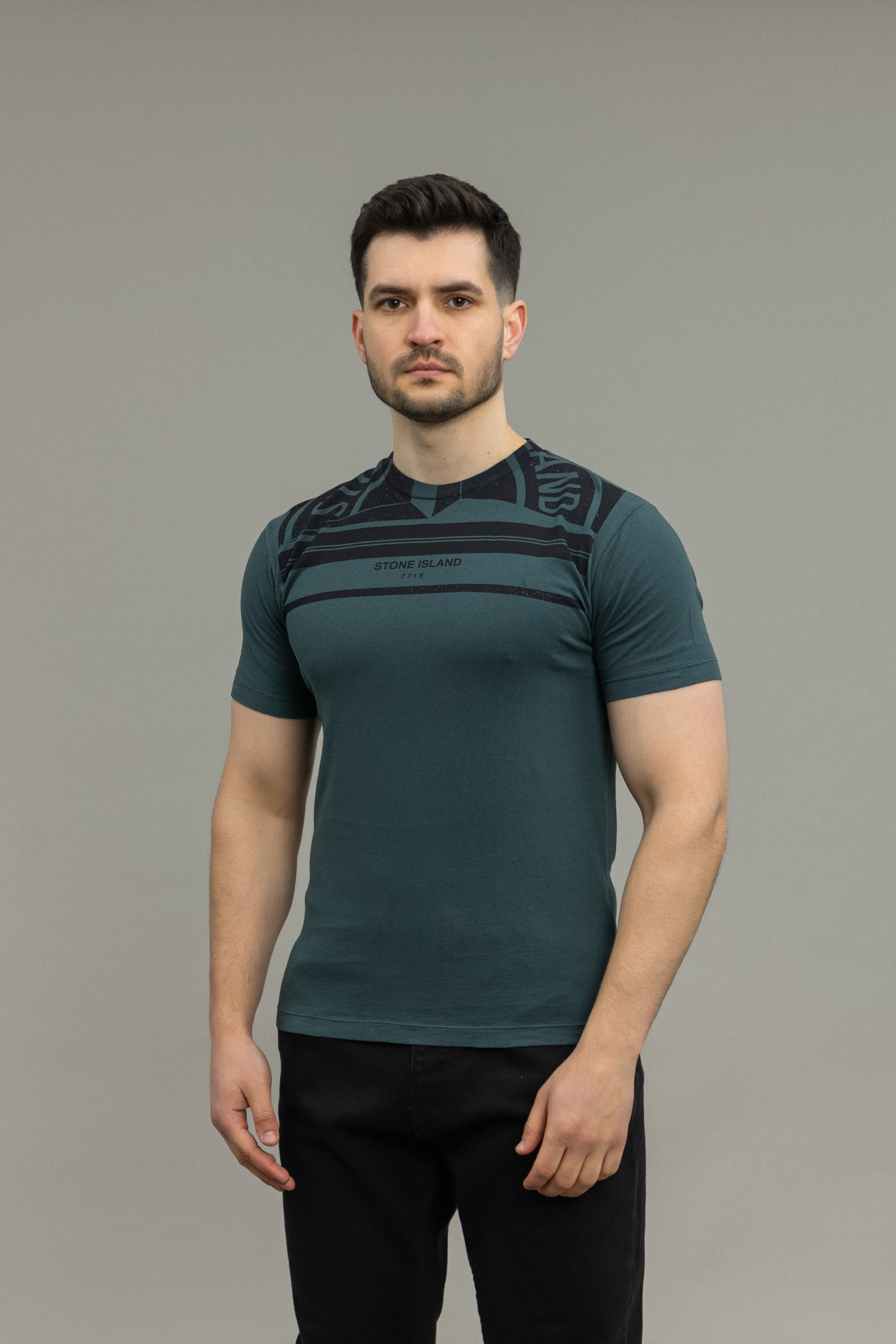 Чоловіча футболка STONE ISLAND 152NS85 V0057, колір зелений